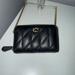 Coach Black Quilted Leather Wallet